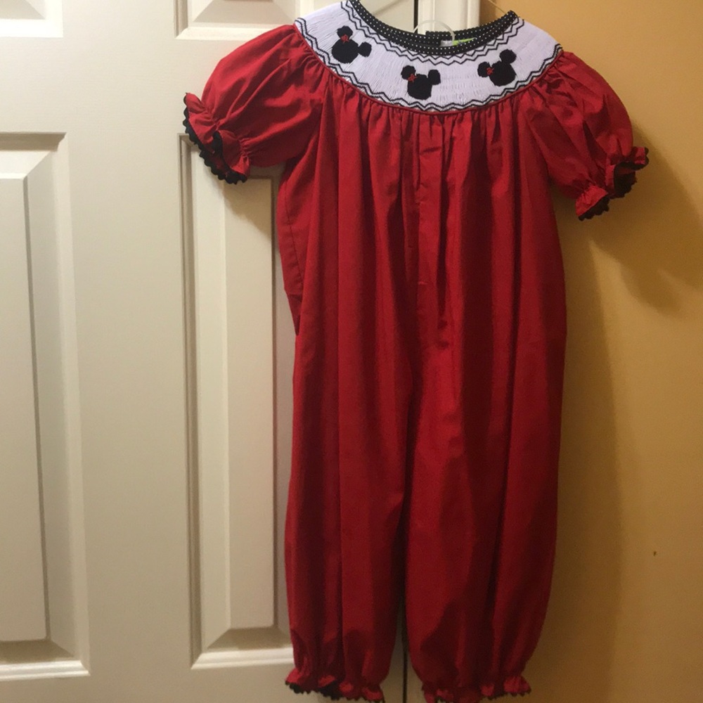 Disney Smocked Girls Bubble suit